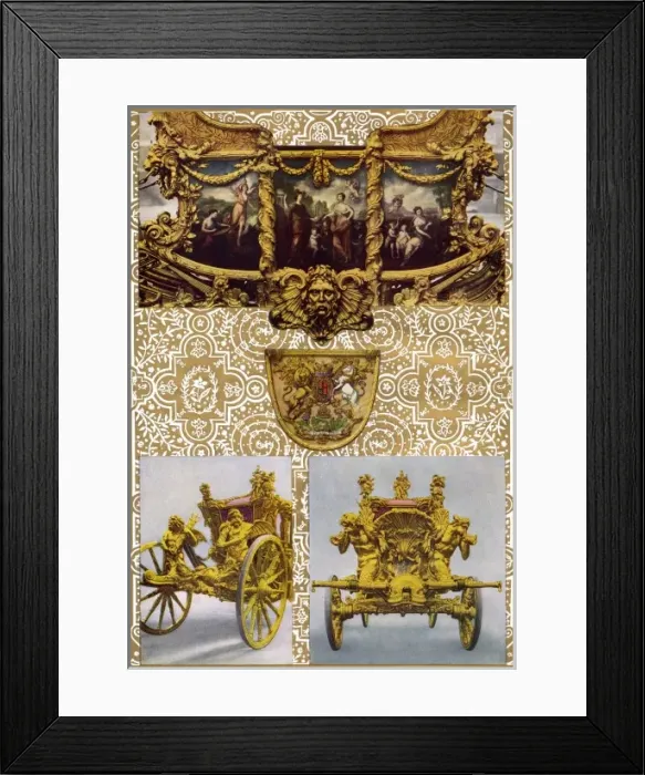 Framed Print : The State Coach of British Sovereigns