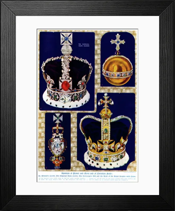 Framed Print : Symbols of Power and Glory and of Christian Faith Framed Print : Symbols of Power and Glory and of Christian Faith