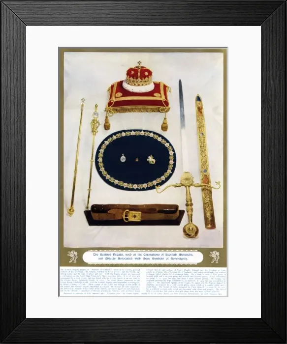 Framed Print : The Scottish regalia for coronations of Scottish Monarchs Framed Print : The Scottish regalia for coronations of Scottish Monarchs
