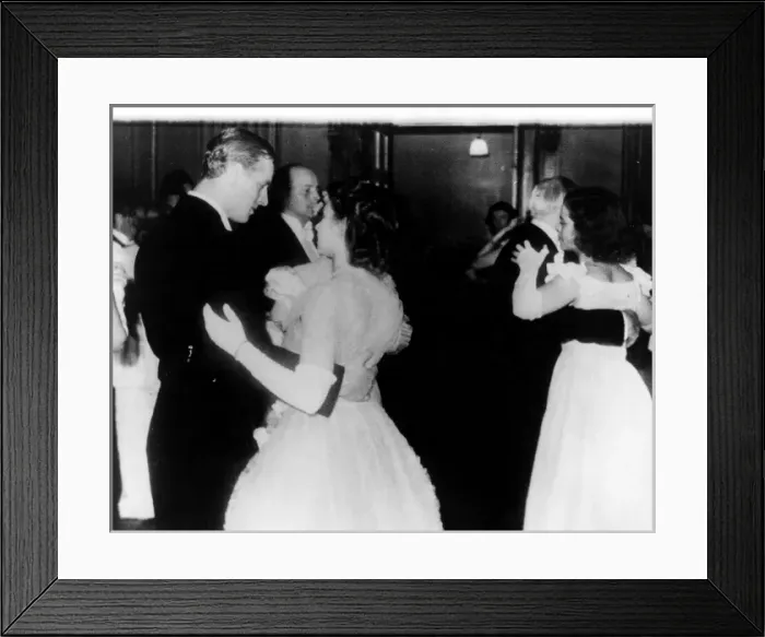 Framed Print : Princess Elizabeth and Lieutenant Mountbatten dance