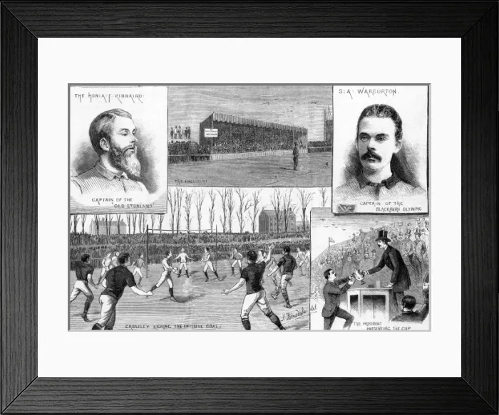 Framed Print : The FA challenge cup final, 1883