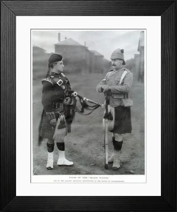 Framed Print : Types of the Black Watch 1899 Framed Print : Types of the Black Watch 1899