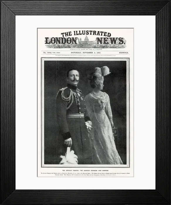 Framed Print : German Emperor and Empress Visiting England 1907 Framed Print : German Emperor and Empress Visiting England 1907