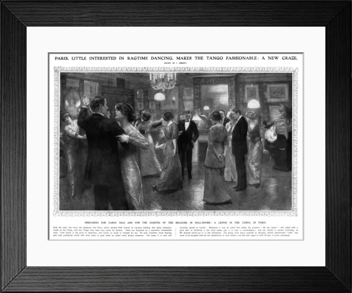 Framed Print : Tango teas, Paris 1913 Framed Print : Tango teas, Paris 1913