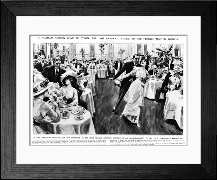 Framed Print : Tango tea, London, 1913 Framed Print : Tango tea, London, 1913