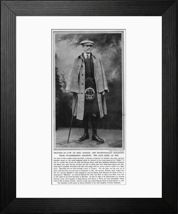 Framed Print : Death of Alexander Duff, 1st Duke of Fife Framed Print : Death of Alexander Duff, 1st Duke of Fife