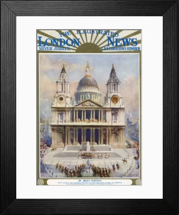 Framed Print : King George V Silver Jubilee celebrations, 1935