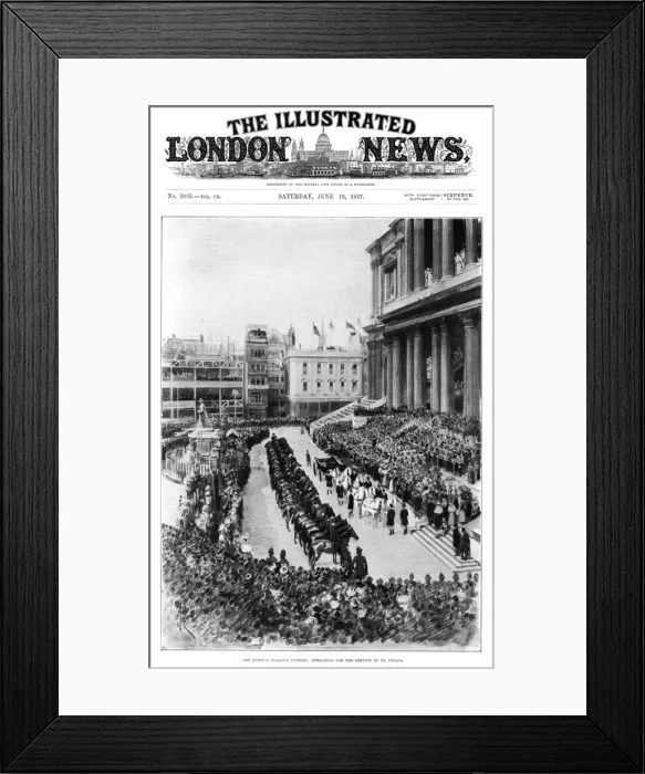 Framed Print : Queen Victoria Diamond Jubilee 1897 - St Pauls Cathedral Framed Print : Queen Victoria Diamond Jubilee 1897 - St Pauls Cathedral