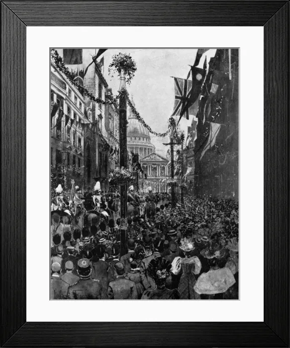Framed Print : Queen Victoria Diamond Jubilee 1897 - St Pauls Cathedral Framed Print : Queen Victoria Diamond Jubilee 1897 - St Pauls Cathedral