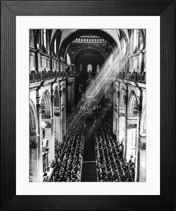 Framed Print : King George V Silver Jubilee celebrations, 1935 - St Paul s Framed Print : King George V Silver Jubilee celebrations, 1935 - St Paul s