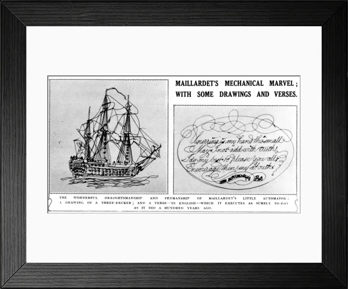 Framed Print : Maillardets automaton Framed Print : Maillardets automaton