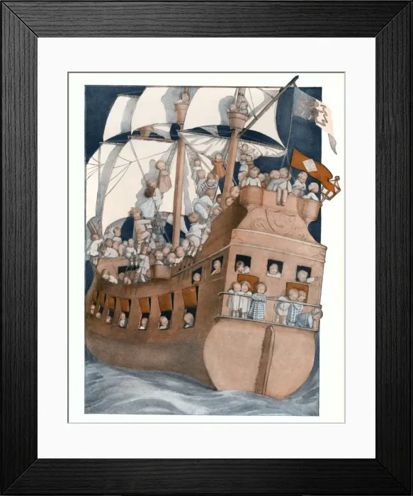 Framed Print : All Aboard for Fairyland by Susan Beatrice Pearse