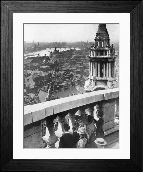 Framed Print : View from the dome of St. Pauls Cathedral, 1911 Framed Print : View from the dome of St. Pauls Cathedral, 1911