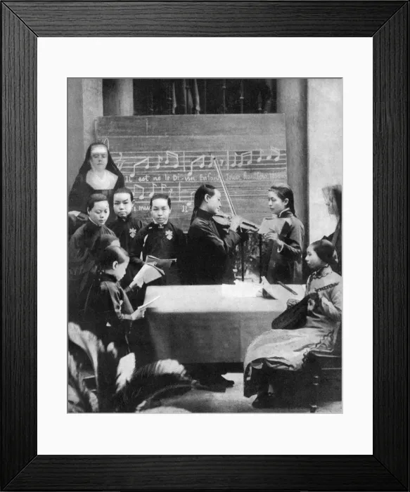Framed Print : Christmas at Canton, 1911