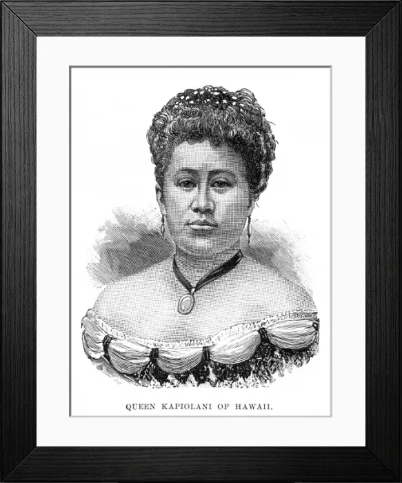 Framed Print : Queen Kapiolani of Hawaii Framed Print : Queen Kapiolani of Hawaii