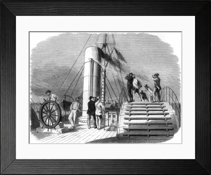 Framed Print : Steamer Lilian runs blockade Framed Print : Steamer Lilian runs blockade