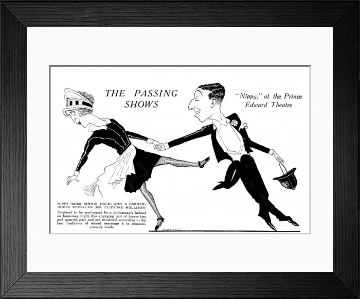 Framed Print : Binnie Hale in Nippy by Tom Tit Framed Print : Binnie Hale in Nippy by Tom Tit