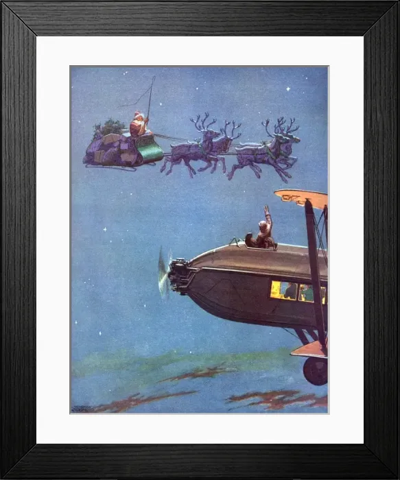 Framed Print : Christmas Eve on the Airway by Norman Keene Framed Print : Christmas Eve on the Airway by Norman Keene