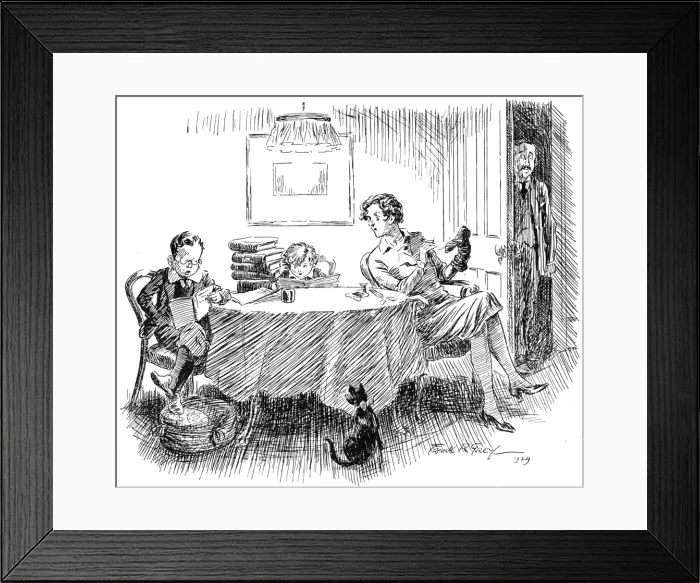 Framed Print : Intellectual child cynic by Frank R Grey Framed Print : Intellectual child cynic by Frank R Grey