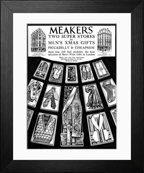 Framed Print : Meakers advertisement Framed Print : Meakers advertisement