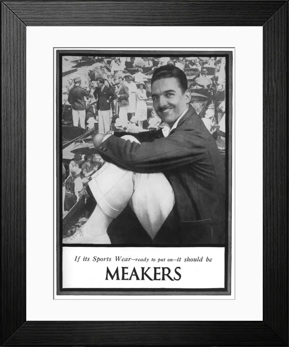 Framed Print : Meakers advertisement Framed Print : Meakers advertisement