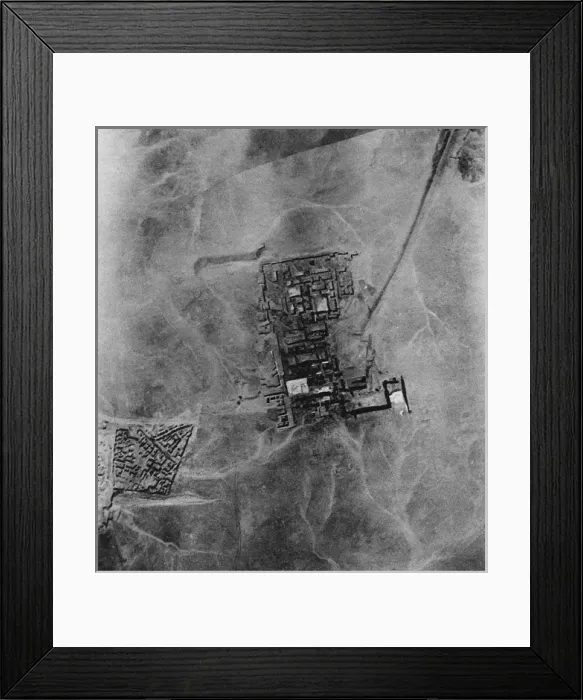 Framed Print : Aerial view of Mari, Syria