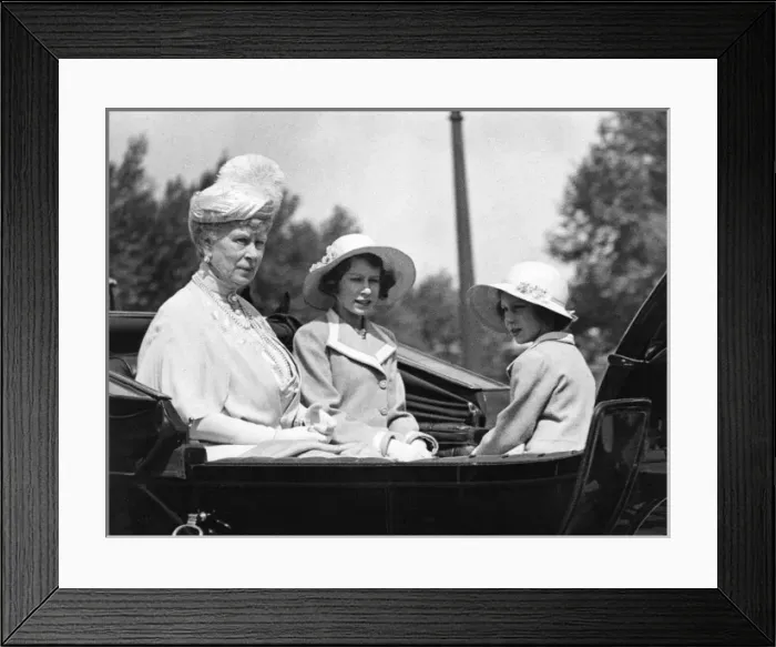 Framed Print : Royal family at Trooping of the Colour
