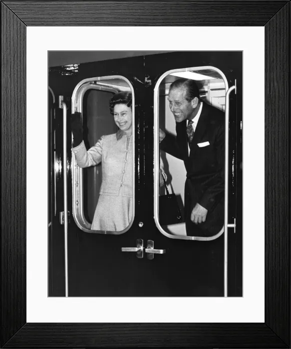 Framed Print : Queen Elizabeth II and Duke of Edinburgh Framed Print : Queen Elizabeth II and Duke of Edinburgh