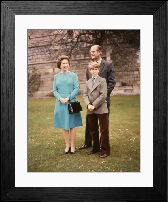 Framed Print : Queen Elizabeth II, Duke of Edinburgh and Prince Edward Framed Print : Queen Elizabeth II, Duke of Edinburgh and Prince Edward