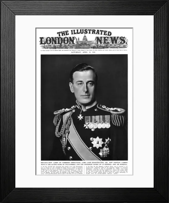 Framed Print : Lord Louis Mountbatten Framed Print : Lord Louis Mountbatten