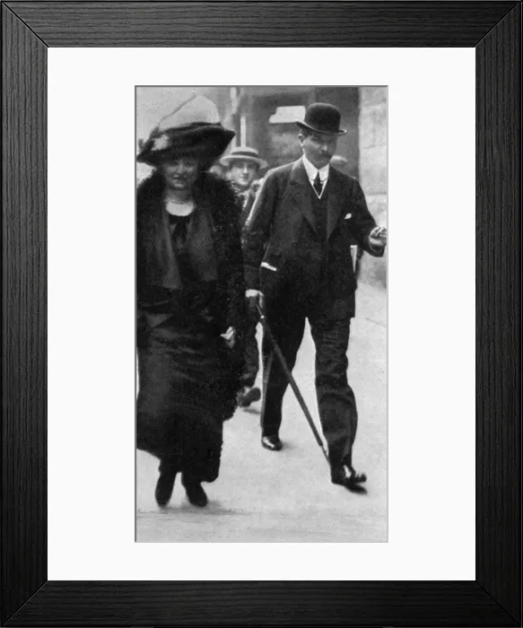 Framed Print : J. Bruce Ismay leaves Titanic inquiry Framed Print : J. Bruce Ismay leaves Titanic inquiry