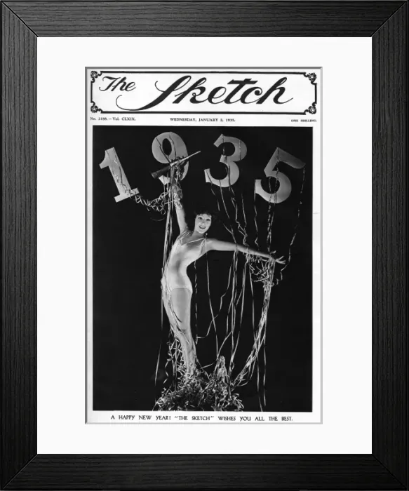 Framed Print : Happy New Year 1935 Framed Print : Happy New Year 1935