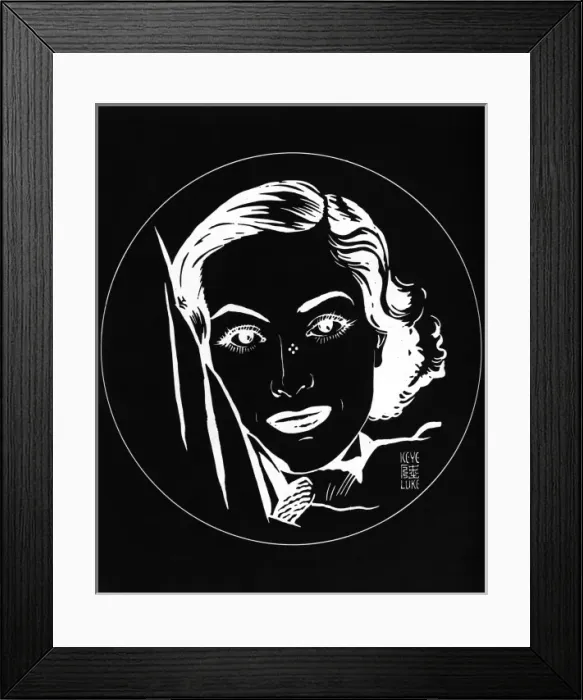 Framed Print : Joan Crawford by Keye Luke