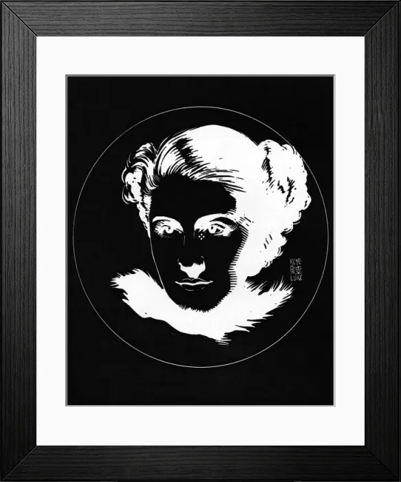 Framed Print : Norma Shearer by Keye Luke