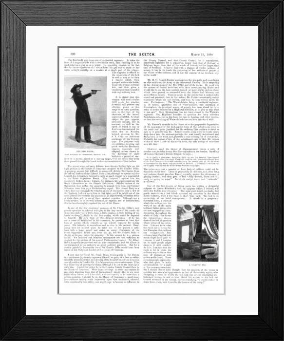 Framed Print : A page from the Sketch, 1898
