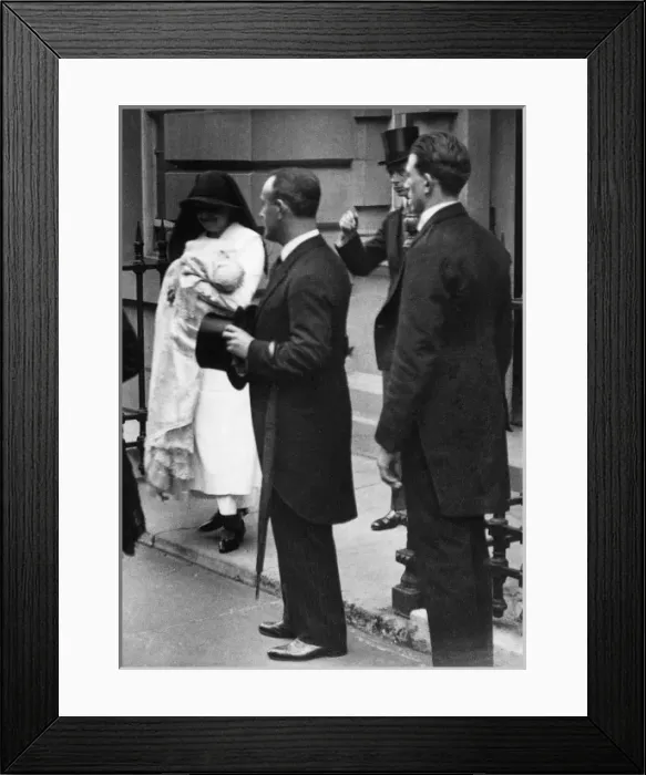 Framed Print : Christening of Queen Elizabeth II Framed Print : Christening of Queen Elizabeth II