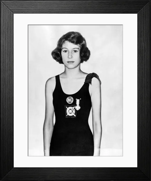 Framed Print : Princess Elizabeth at the Bath Club