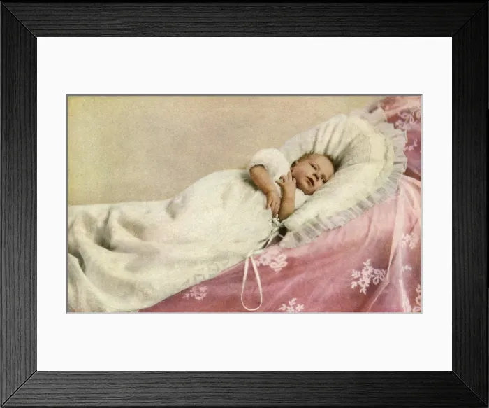 Framed Print : Queen Elizabeth II as a baby