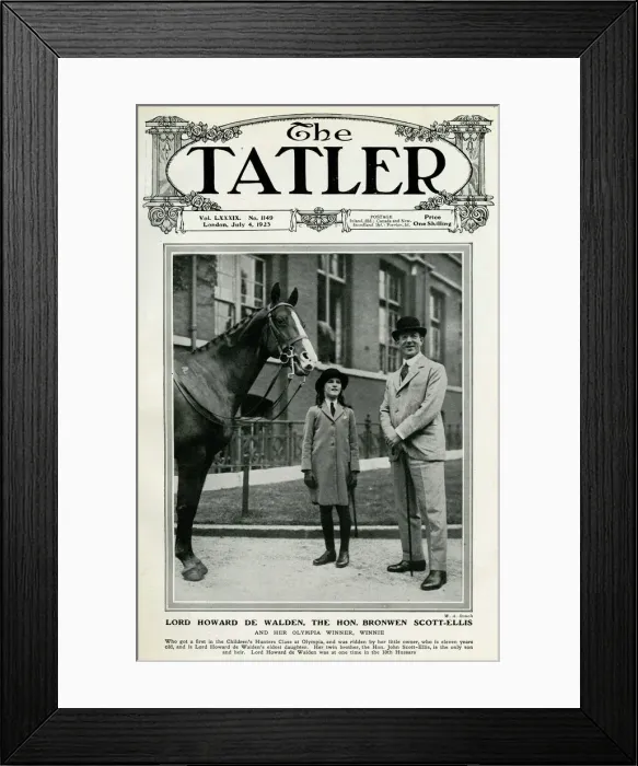 Framed Print : Lord Howard de Walden and daughter Framed Print : Lord Howard de Walden and daughter