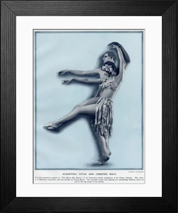 Framed Print : Albertina Vitak and Chester Hale - Dancers Framed Print : Albertina Vitak and Chester Hale - Dancers