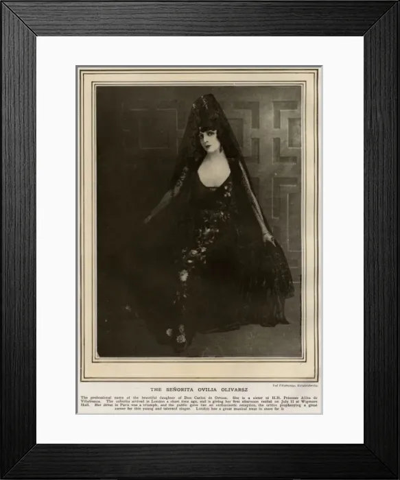 Framed Print : The Senorita Ovilia Olivarsz by Val L Estrange Framed Print : The Senorita Ovilia Olivarsz by Val L Estrange
