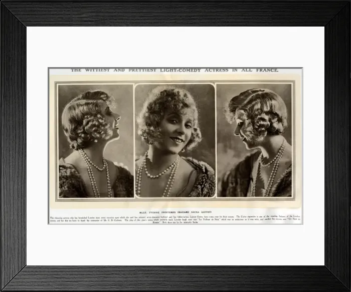 Framed Print : Yvonne Printemps (Madame Sacha Guitry) Framed Print : Yvonne Printemps (Madame Sacha Guitry)