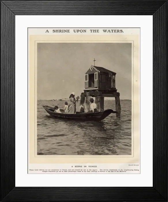 Framed Print : Water Shrine close to Venice, Italy Framed Print : Water Shrine close to Venice, Italy