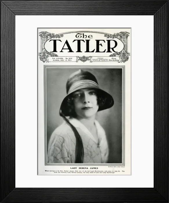 Framed Print : Lady Serena James by Bertram Park Framed Print : Lady Serena James by Bertram Park
