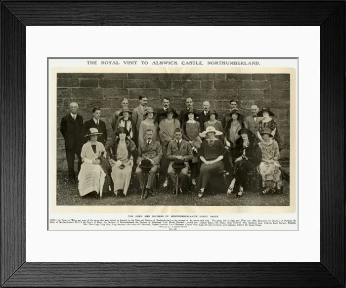 Framed Print : The Duke and Duchess of Northumberlands house party Framed Print : The Duke and Duchess of Northumberlands house party