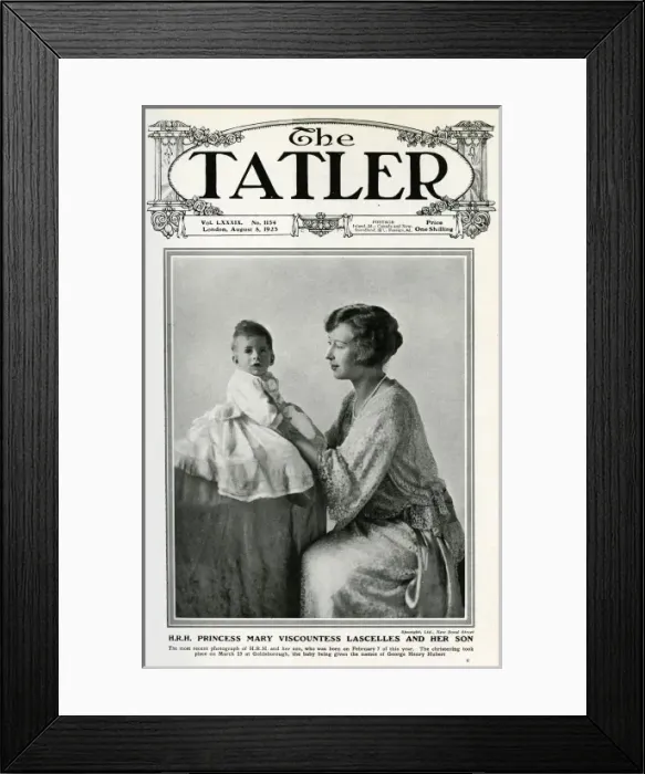 Framed Print : Princes Mary Vicountess Lascelles and her son Framed Print : Princes Mary Vicountess Lascelles and her son