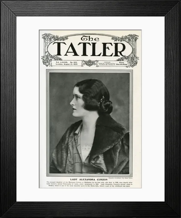 Framed Print : Lady Alexandra Curzon Framed Print : Lady Alexandra Curzon