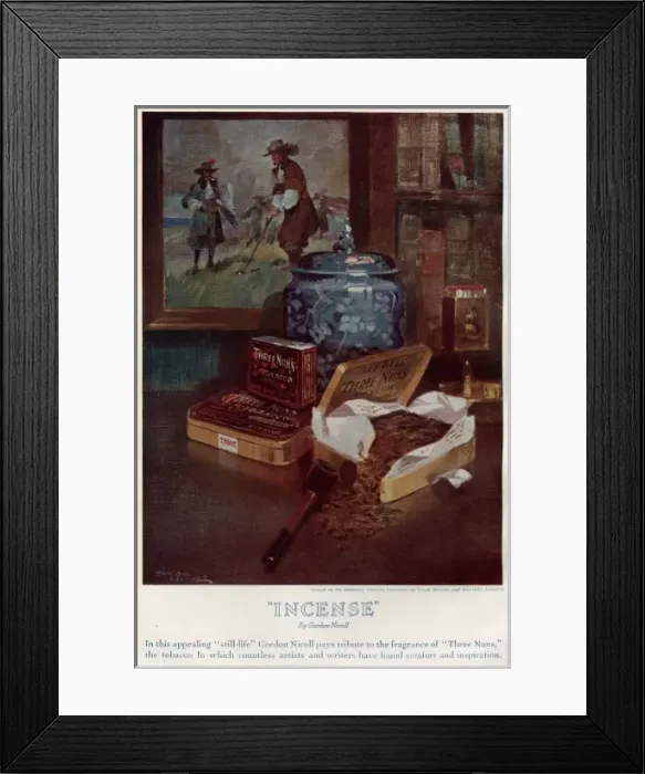 Framed Print : Incense. The popular fregranced aromatics illsutrated by Gordon Nicoll