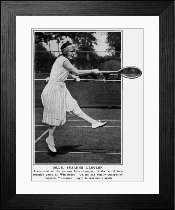 Framed Print : Suzanne Lenglen 1923 Framed Print : Suzanne Lenglen 1923