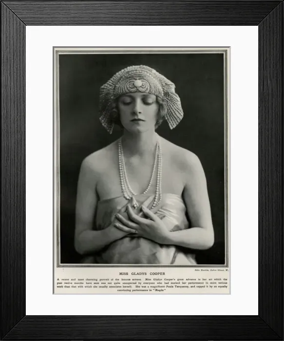 Framed Print : Gladys Cooper Framed Print : Gladys Cooper